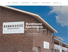 Tablet Screenshot of bunkhouseapts.com